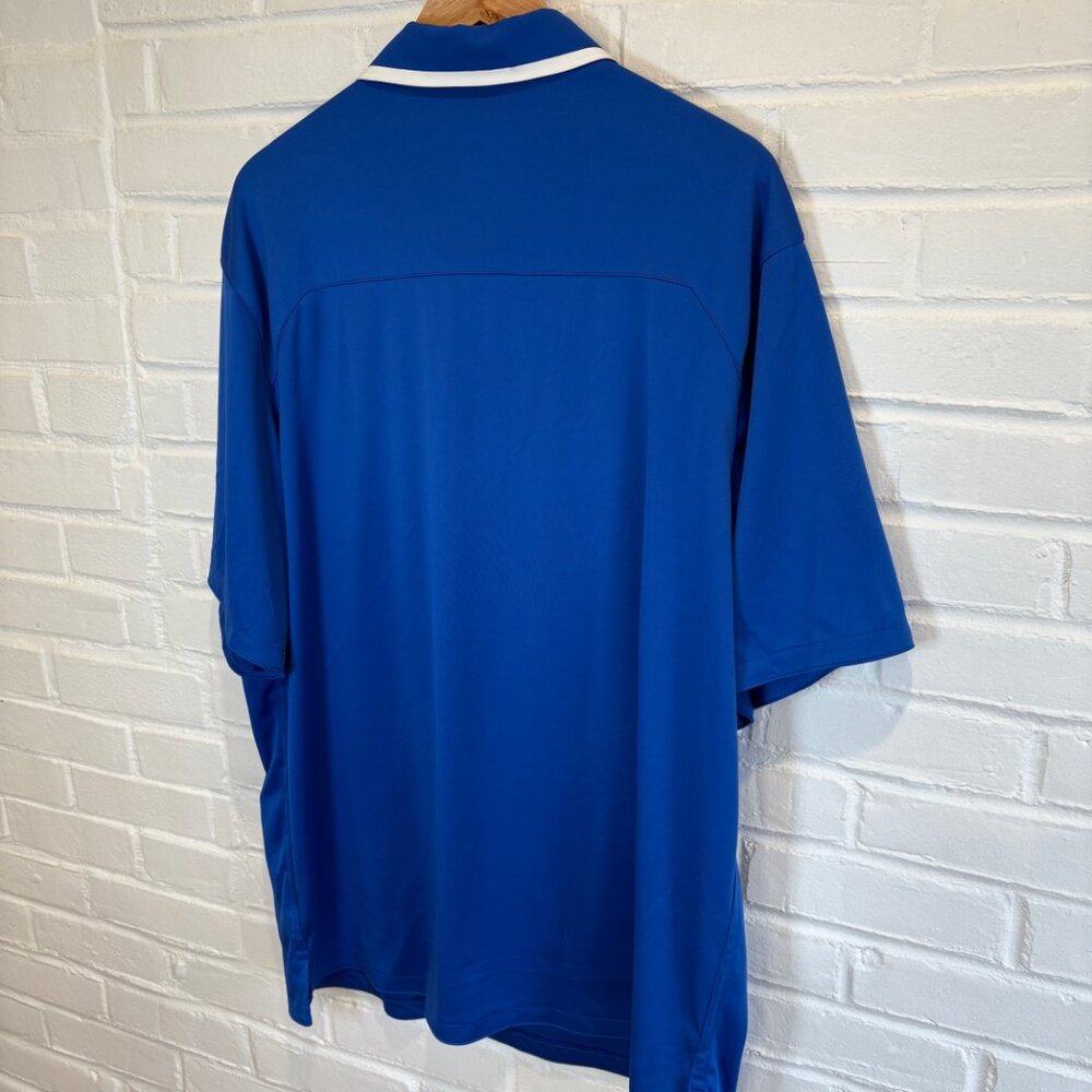 Nike University of Kentucky Wildcats Blue Dri-Fit Polo Golf Shirt Men's XXL 2XL - Picture 4 of 7